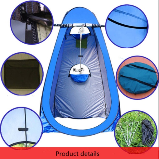 Portable Shower Tent with Automatic Opening / Shower Cabin Tent for Camping, Beach, Fishing, Quick Setup, Storage Bag Included, Foldable - Img 2