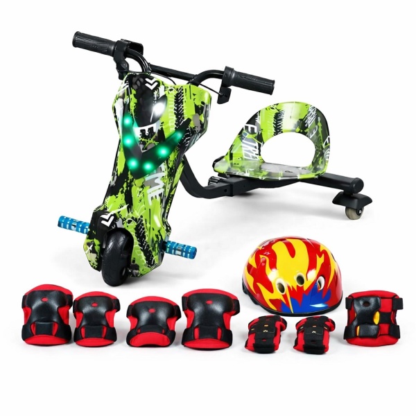 Trotinetă electrică drift premium pentru copii RoyalToys verde