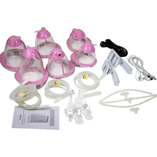 Aparat remodelare corporală cu micro-electricitate, vibro-masaj, aspirare, Photon, eliminare celulită, mărire sâni, fese