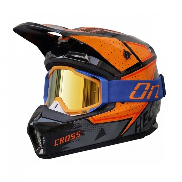 Cască Cross Full Face cu Ochelari Incluși pentru Motocross, Enduro, ATV și Dirt Bike, 3 Variante de Culoare - Flytec™ - Img 2