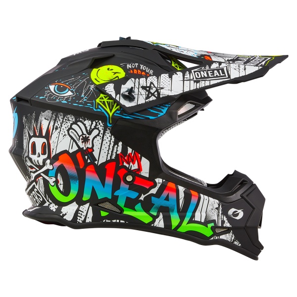 Cască O'Neal 2SRS RANCID Black/White – Protecție Profesională pentru Motocross, Enduro și Off-Road - Img 6