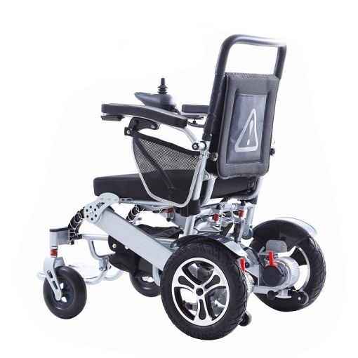 Scaun electric pliabil cu suspensii, 2 motoare și telecomandă, Joystick