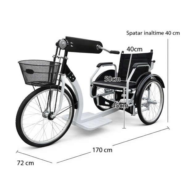 Outdoor wheelchair tricycle, integrated wheelchair - Img 3