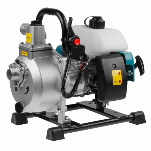 Petrol motor water pump for slightly contaminated water - 1.7 KW, 233l/min, 2-stroke - 14 cubic meters/h - Brekner™ - Img 3