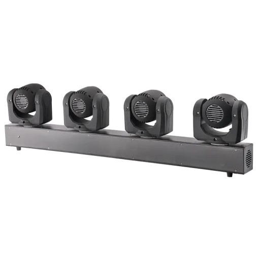 RGBW 4x10W Многоцветна LED светлинна лента с LCD дисплей, DMX и музикално управление - Img 4