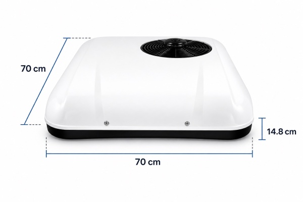 Aer conditionat plafon auto cu telecomanda si functionare silentioasa pentru cabina camion - Dittom™