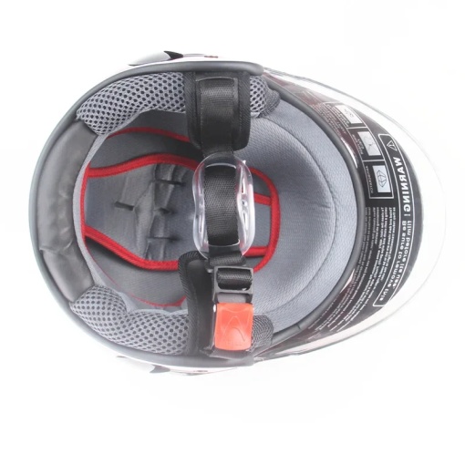 Casca de protectie copii vedere interior cu captuseala confortabila si sistem de prindere - Flytec™