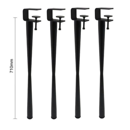Set 4 picioare reglabile pentru blaturi diverse cu h=762 mm, picioare de mobilier de masă de birou din oțel