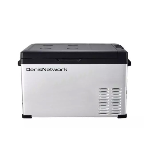 Frigider 30l auto rulotă, camion, dube 3,5t alimentare brichetă la 12-24V, rezistent la vibrații, cu compresor cu congelare -20°C
