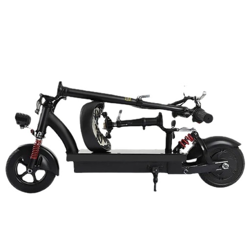 350W foldable electric scooter with seat and alarm - Img 4