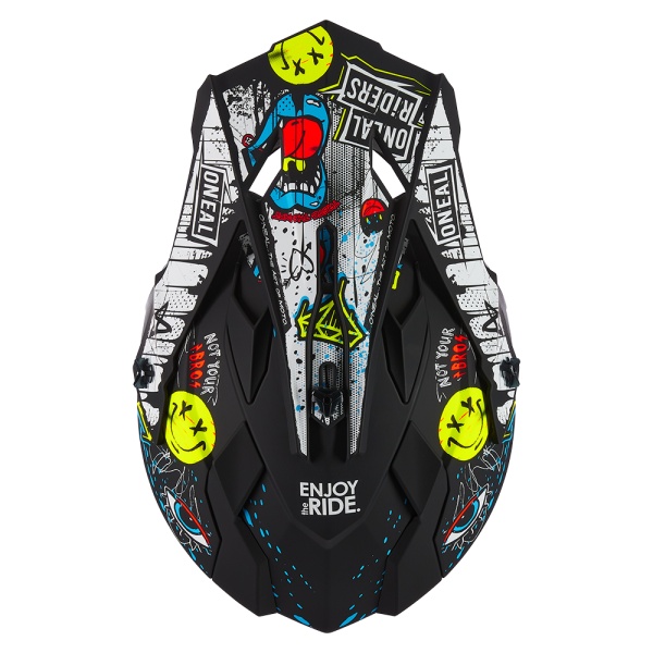 Cască O'Neal 2SRS RANCID Black/White – Protecție Profesională pentru Motocross, Enduro și Off-Road - Img 3