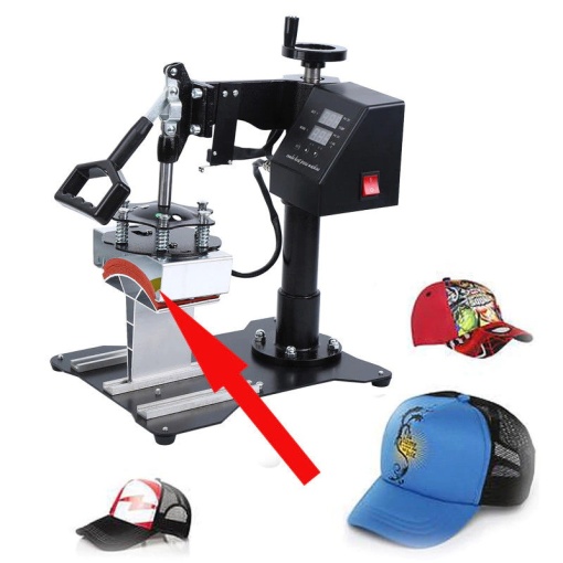 Heat transfer press 30x38cm, 5in1 1250w customizations, 5in1 combo sublimation, t-shirts, ceramic tiles, sweatshirts, pillowcases, backpacks, flags, mugs, caps, plates - Heat press - Img 4