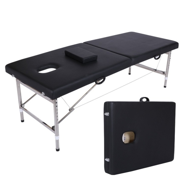 Masă gene și pat masaj profesional 180x60 cm, masă de masaj portabilă pliabilă 2 zone, suport 160 kg, culori roșu, alb, negru, albastru, roz