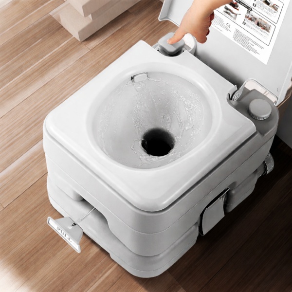 Mobile Toilet for Caravan and Camping 10L – Compact Portable Toilet with Clean Water and Waste Tank, Ideal for Outdoor and Home Use - Img 6