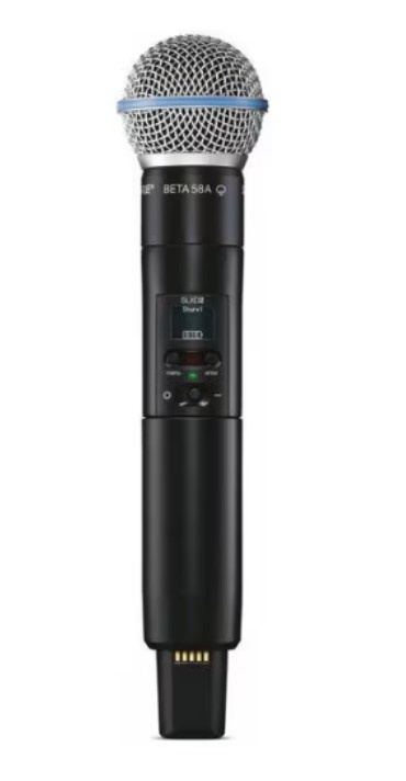 Shure ULXD4/BETA58A Професионален безжичен микрофон, автоматичен избор на честота, аудио система, LCD екран, караоке - Img 2