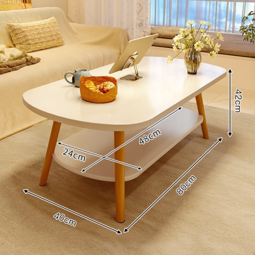 Small coffee table for the living room with 2 tiers - Img 2