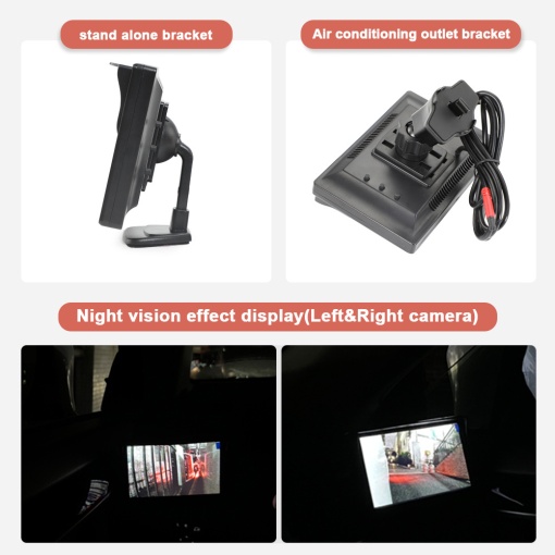 Kit 2 camere unghi mort + 2 ecrane/Vizibilitate HD