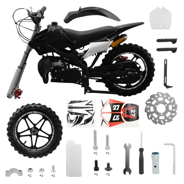 Мини кросов мотоциклет 49cc бензинов OFF-ROAD – Офроуд кросов мотоциклет с 2-тактов двигател и лесен старт (мотокрос) - Img 3