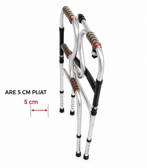 Adjustable Aluminum Walking Frame – Lightweight and Durable for Seniors and Medical Rehabilitation - Img 4