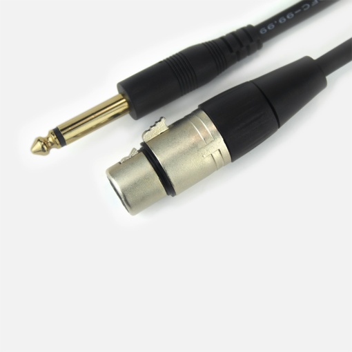 Cablu audio pentru microfon cu conectori XLR mama - Jack 6.5 tata de 15 M - Img 3