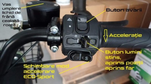 Electric scooter with pedals - MOPED 400W / 72V - 35A - speed, comfort and efficiency without a license, 100km battery autonomy - Img 13