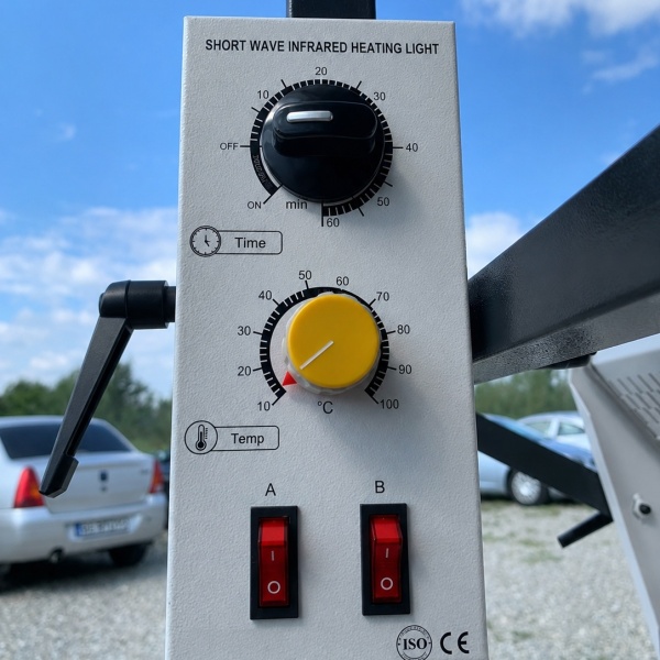 Control panel in industrial setting