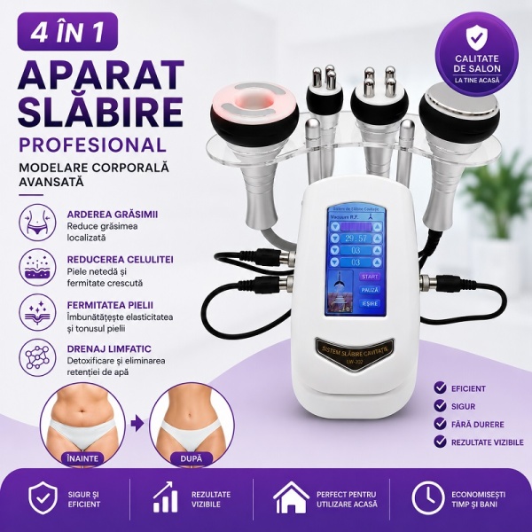 Professional 4-in-1 Body Reshaping Device – 40KHz Cavitation, Multipolar Radiofrequency and Anti-Cellulite Vacuum - Img 4