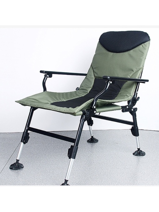 Scaun Pescuit Dittom D1 CARP RELAX cu RECLINER și picioare reglabile pe înălțime, sarcină maxim admisă: 150KG, verde/olive/negru - Img 6