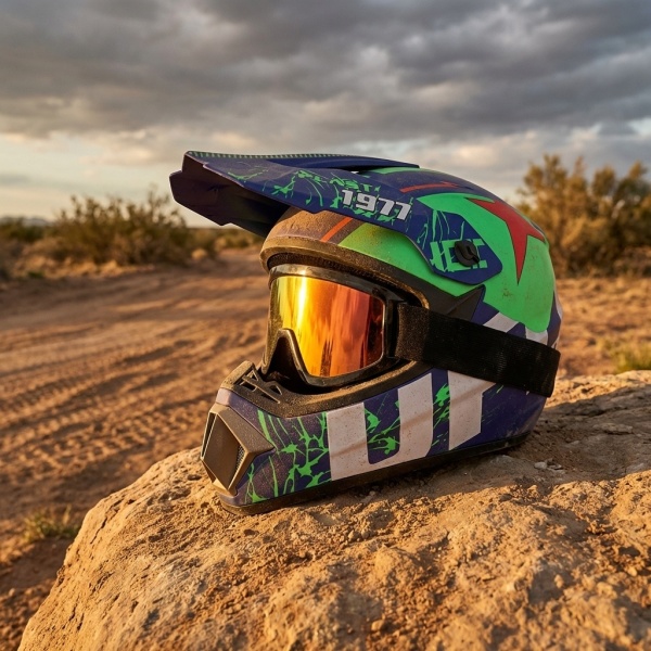 casca cross enduro cu manusi ochelari cagula si suport perete flytec set complet motocross atv