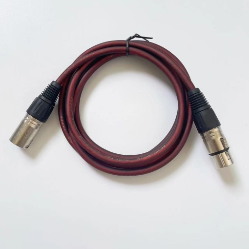 Аудио кабел XLR мъжки - XLR женски 3-пинов, професионален, 1M - Img 2