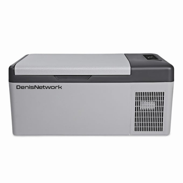 Frigider auto 15l, pentru dube, spații foarte mici cu răcire/congelare, 12/24V, 220V, panou solar, rezistent la vibrații, cu compresor cu freon -20°C
