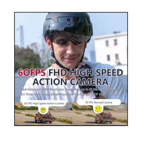 Cască bicicletă Smart cu cameră video FHD