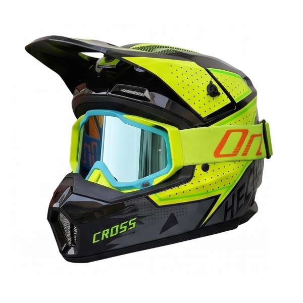 Cască Cross Full Face cu Ochelari Incluși pentru Motocross, Enduro, ATV și Dirt Bike, 3 Variante de Culoare - Flytec™ - Img 3