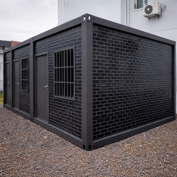 Container gri modular DenisNetwork 18 mp – birou, locuit