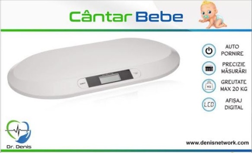cantar bebe 20kg platforma ergonomica - Dr.Denis™
