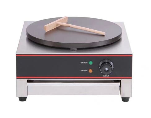 Aparat profesional / plită pentru clătite, crepieră, electric, 3000 W, diametru 40 cm, termostat reglabil