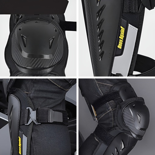 Protectii moto (SET de 4) - genunchiere si cotiere, 4 piese pentru ATV, cross și enduro, călărie cu ventilație pentru toate anotimpurile - Flytec™ - Img 4