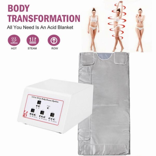 Thermal blanket with 3 infrared heating zones, Infrared blanket for weight loss, Detoxification, Lymphatic drainage - Img 3