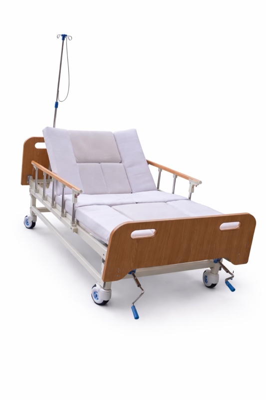 Pat de Spital Rabatabil Profesional cu Saltea Inclusă 5 Secțiuni Dr.Denis