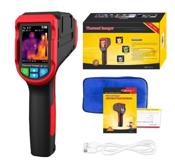 Cameră cu ecran LCD și imagini termografice