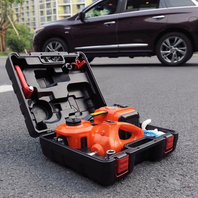 Set scule auto 3 in 1 – cric hidraulic electric 5t + pompa de umflare 10bar
