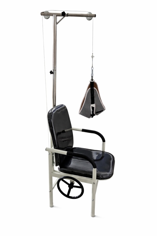 Adjustable cervical extension chair with head support and traction system - Img 7