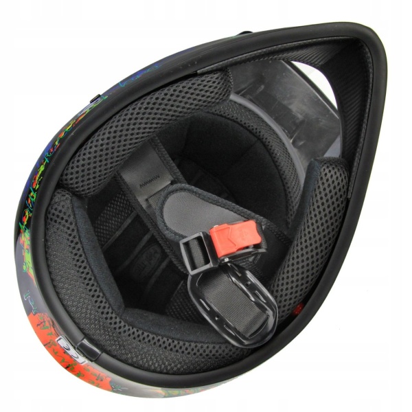 casca cross Blaze FX interior captusit sistem prindere barbie reglabil - Flytec™