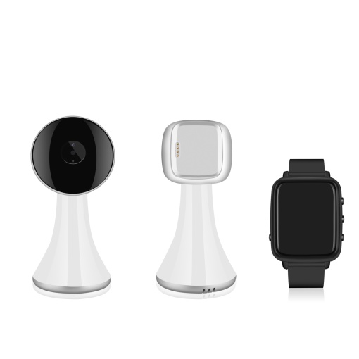 Cameră supraveghere bebeluși cu ecranul pe ceas - Baby monitor cu monitorizare wireless, infraroșu, vedere nocturnă, senzor temperatură, cântece de leagăn - Img 4