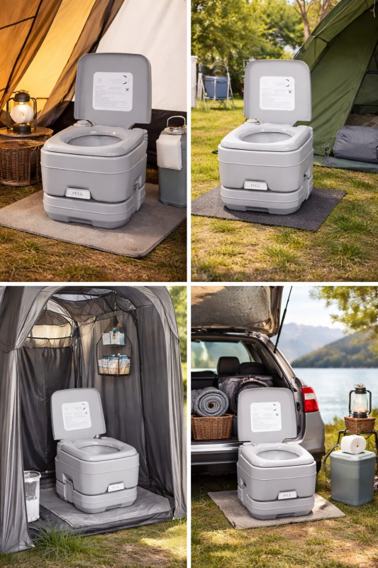 Mobile Toilet for Caravan and Camping 10L – Compact Portable Toilet with Clean Water and Waste Tank, Ideal for Outdoor and Home Use - Img 7