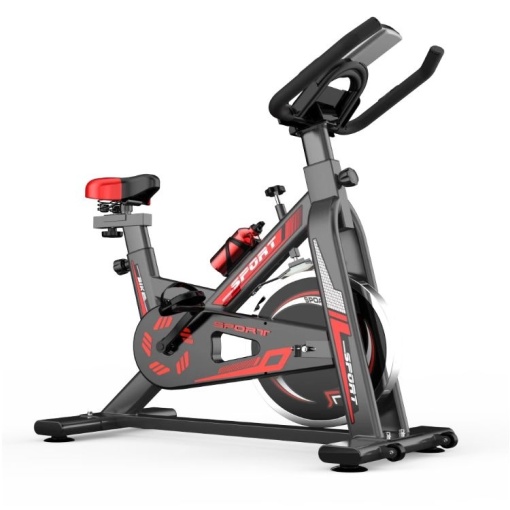 Bicicletă fitness spinning medicinală - indoor, cu volantă 7kg, ghidon și șa reglabile, greutate maxima 150kg