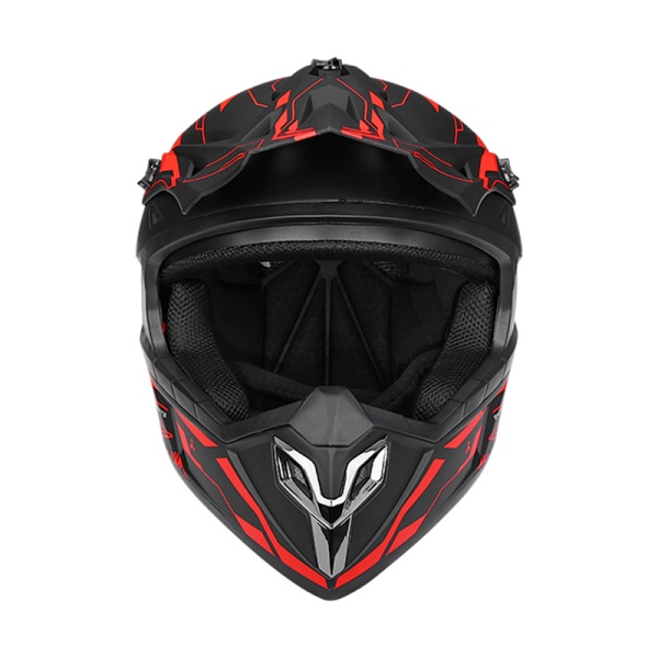 RedLine Moto Cross Helmet Set with Gloves, Goggles, Balaclava and Wall Mount for Motorcycles, Dirt Bike, Enduro, Atv, Size S, M, L, XL - Flytec - Img 4
