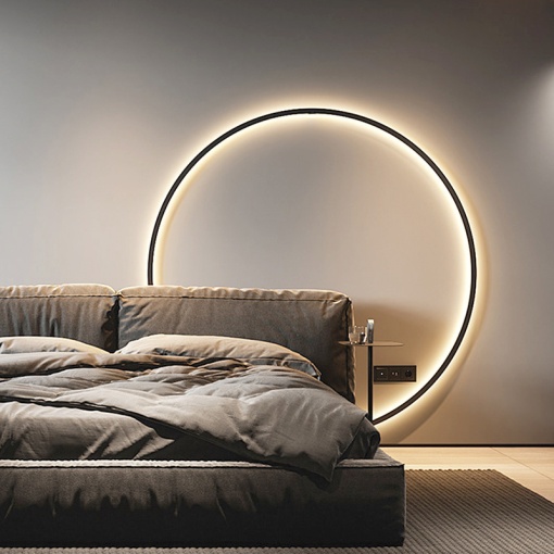 Lampă LED Lounge în formă de cerc cu diametre diferite de 30,60,90,100 cm - Rebeca Design™