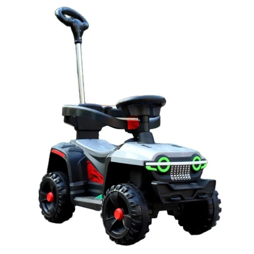 Electric car for children, ATV with push handle, remote control, music, lights, high-back seat, sunshade, 6V battery - Img 2