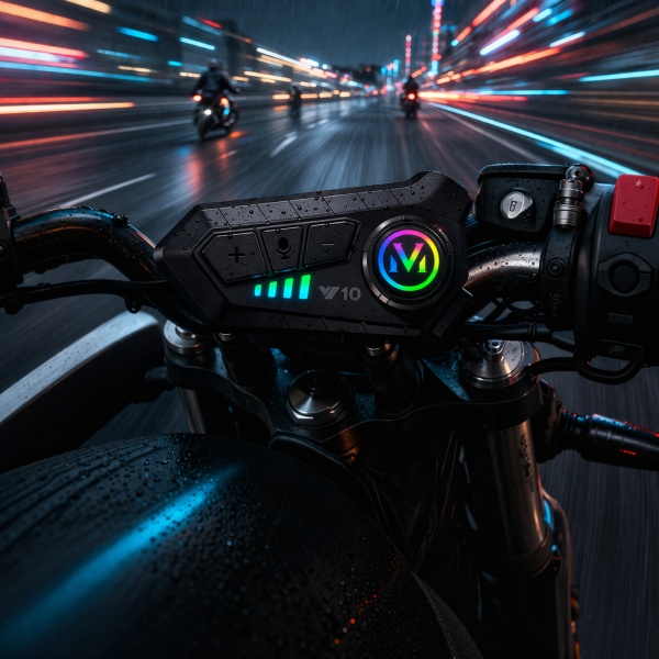 Intercom Moto V10 Bluetooth 5.3 – Universal System for Any Headset, Noise Cancelling, IPX6 Waterproof, HD Sound - Img 3